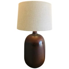 1960s American Pottery Table Lamp