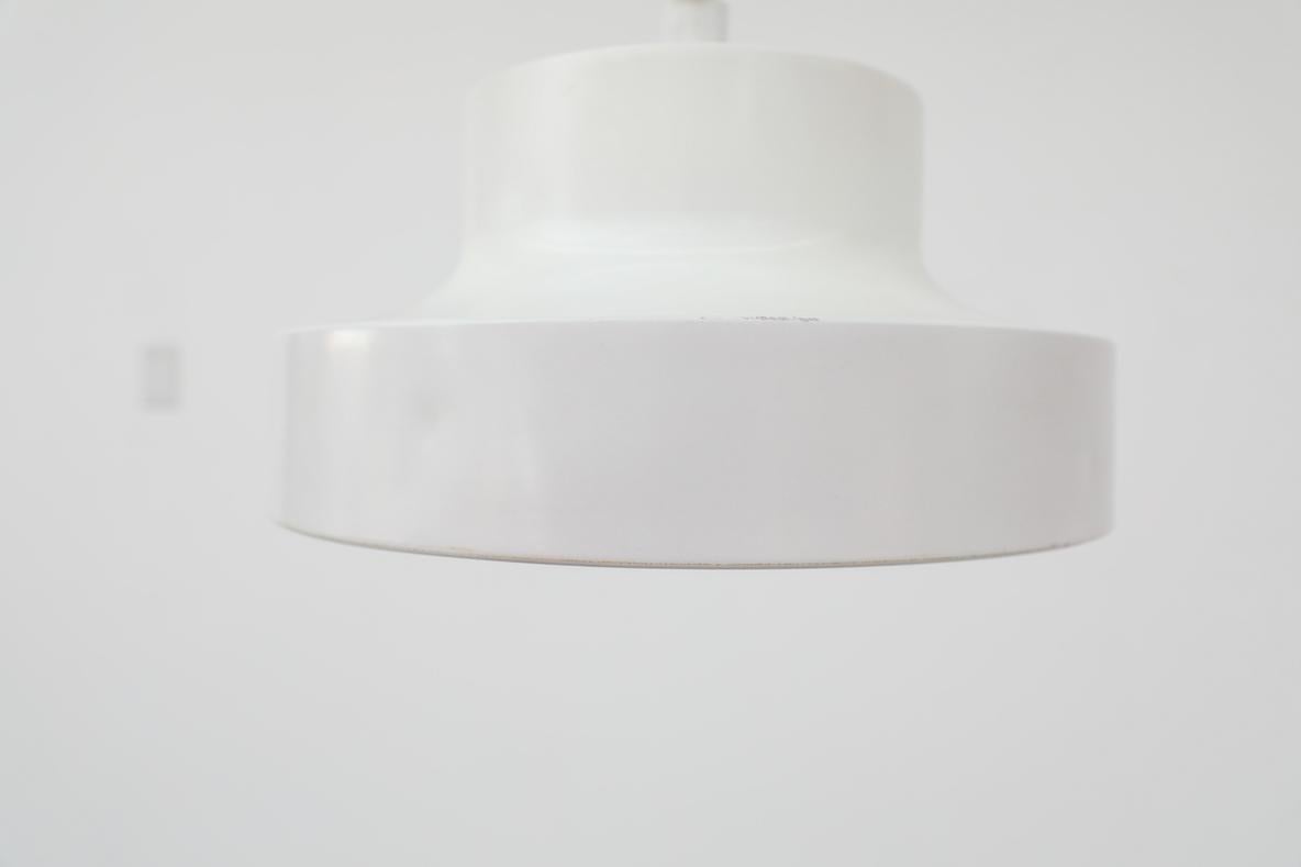 Lampada a sospensione ad altezza regolabile Mod White Enameled degli anni '60, ispirata a Anders Pehrson in vendita 2