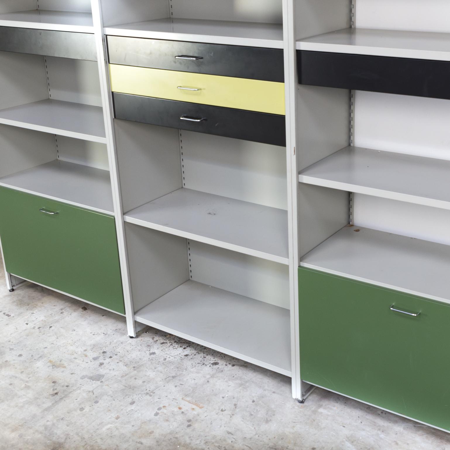 1960s André Cordemeyer Giant Model 5600 Metal Wall Unit for Gispen For Sale 2