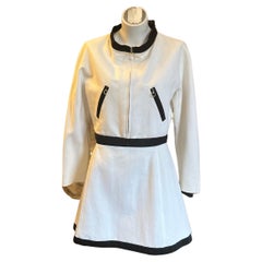 Retro 1960s Andre Courreges Skirt Suit (42 fr)