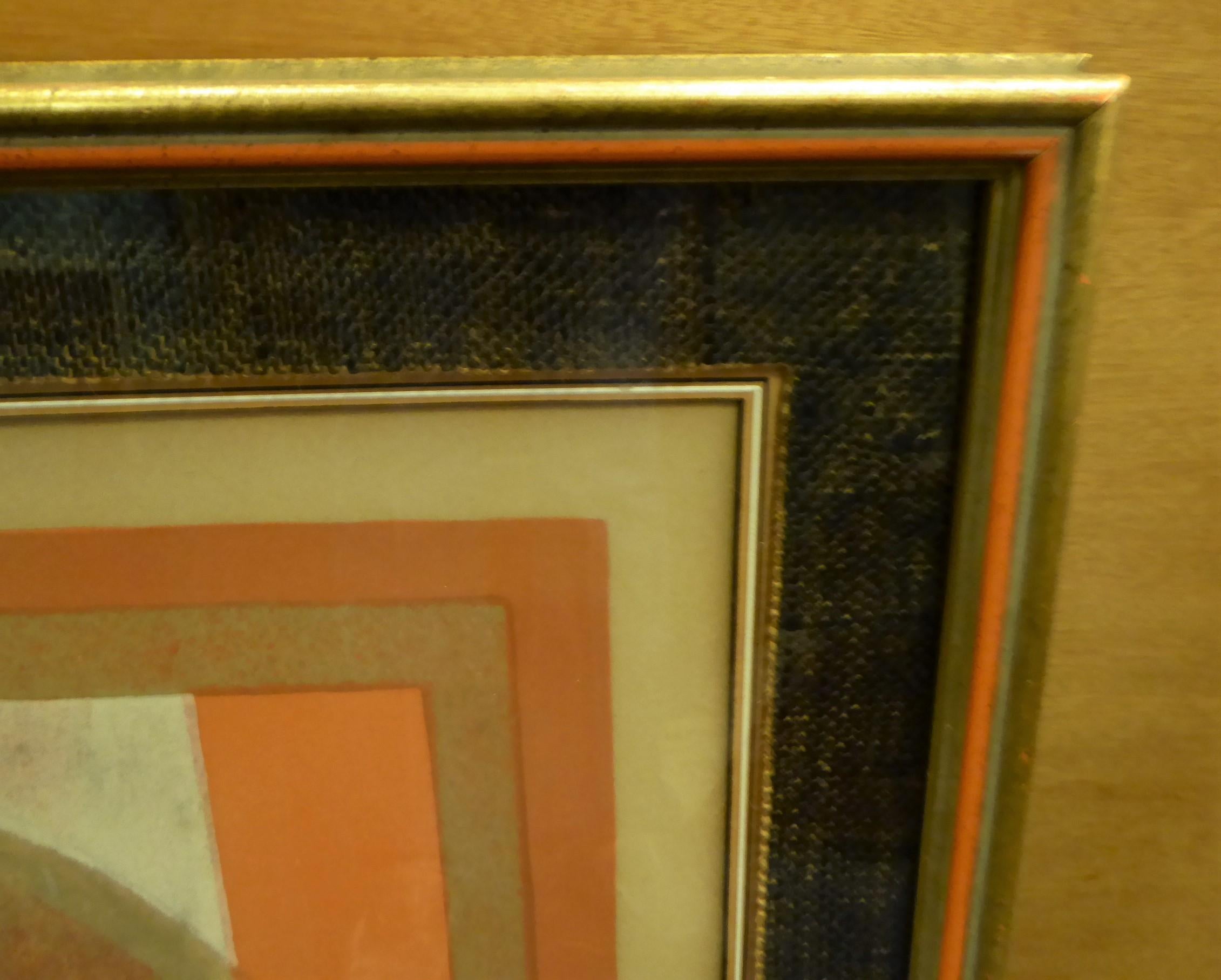 1960s André Minaux Framed Lithograph Signed and Numbered 5