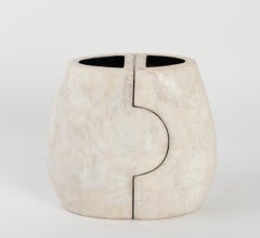 1960s Andree and Michel Hirlet Enameled Sculptural Ceramic Vases
