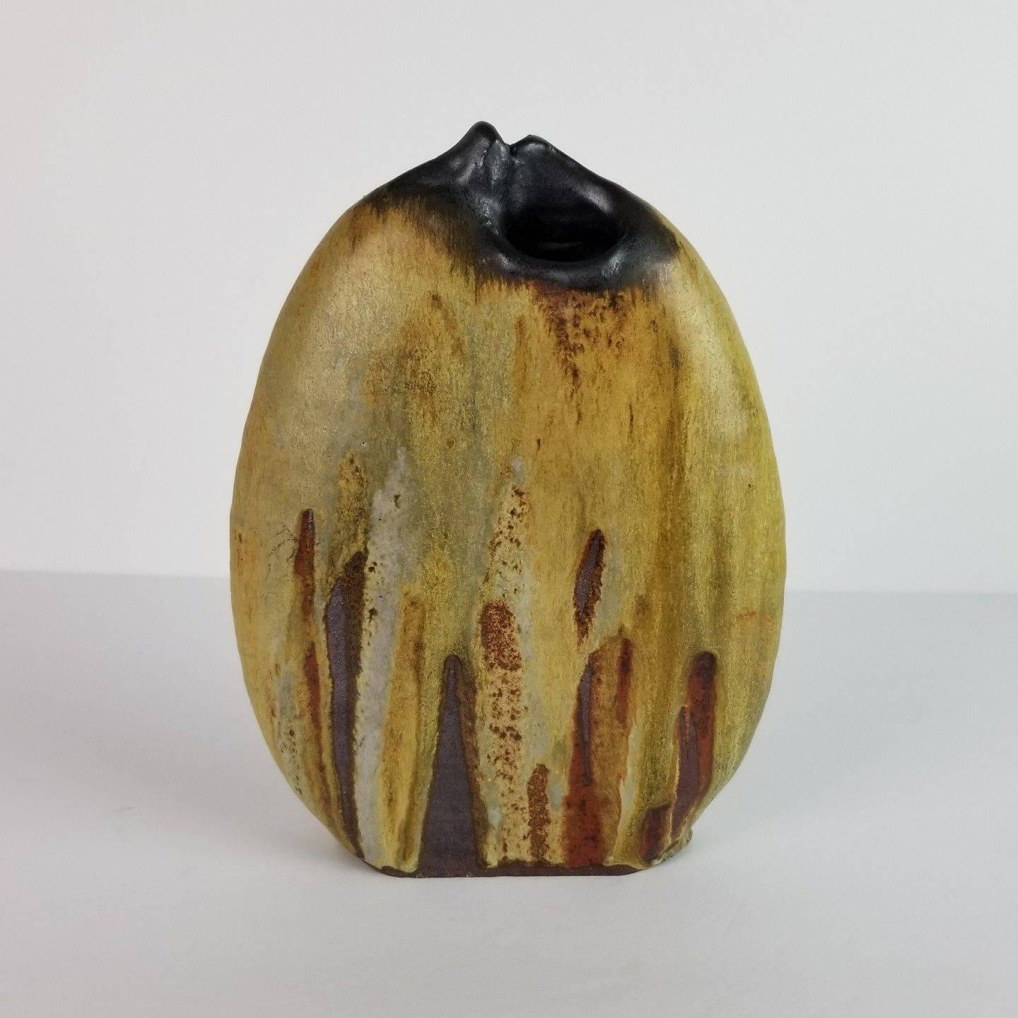 1960s Andrew Bergloff Abstract Expressionist Vase 4