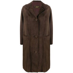 1960s A.N.G.E.L.O. Suede Midi Coat