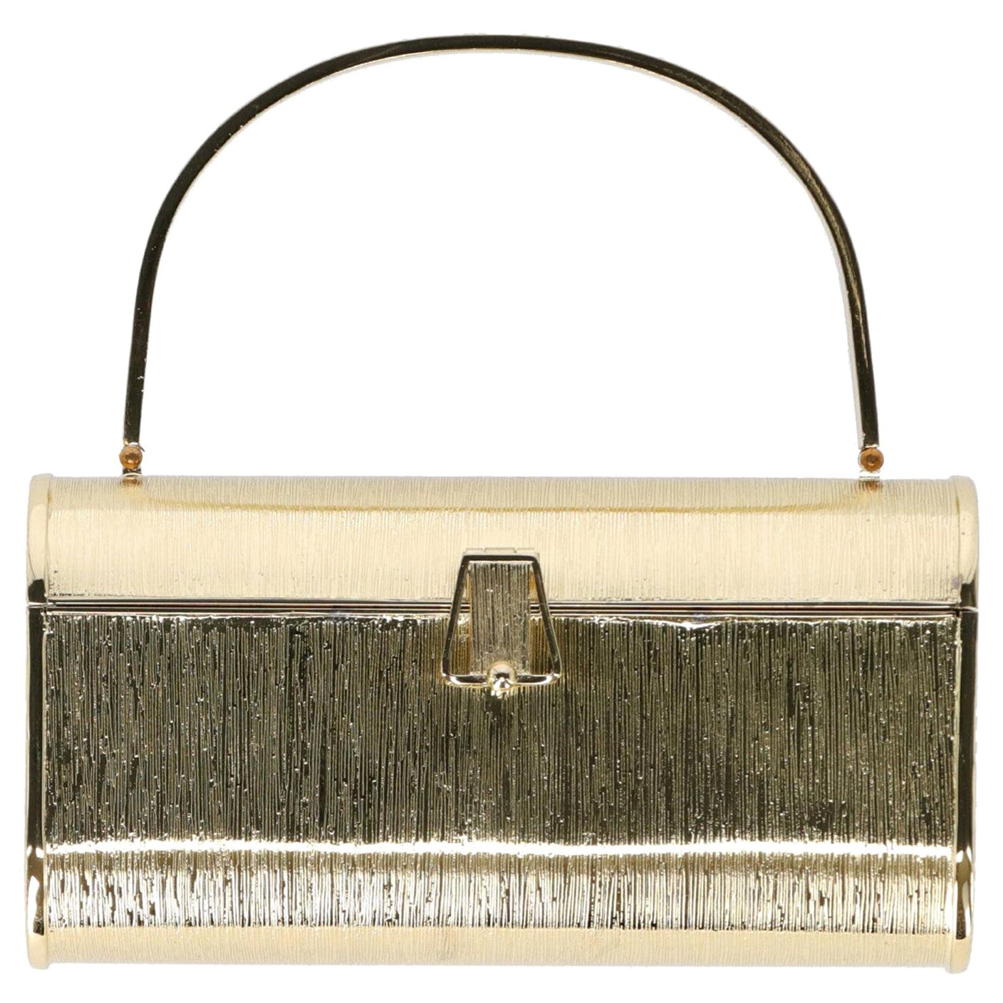 1960s A.N.G.E.L.O. Vintage Cult Golden Rigid Mini Bag