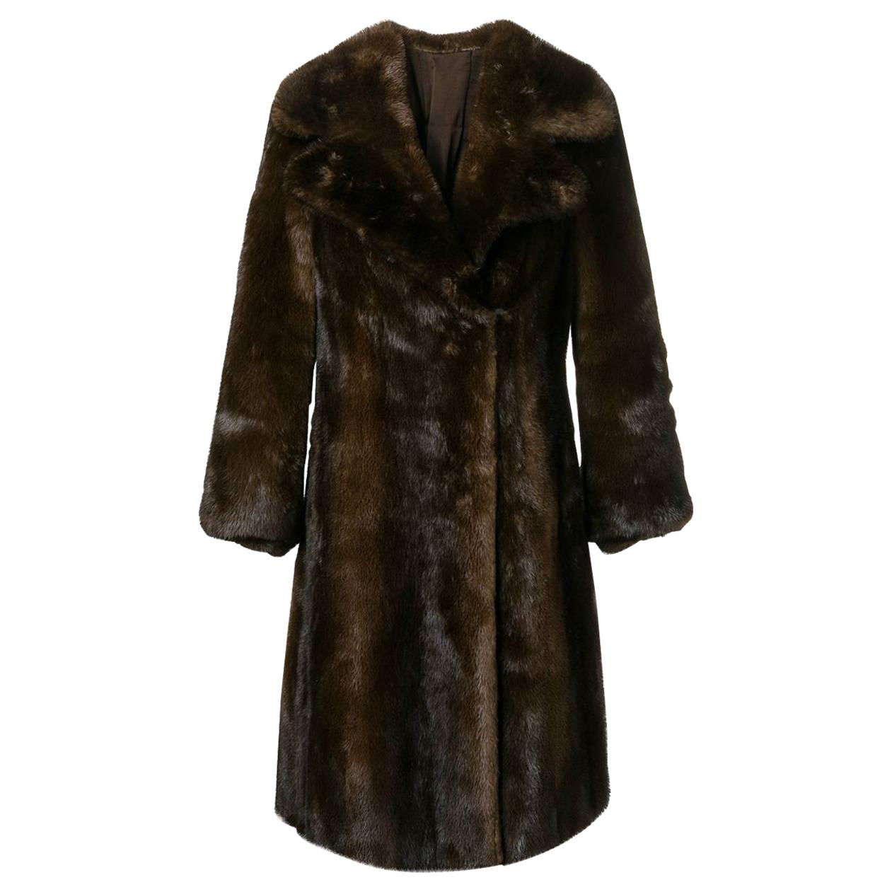 1960s A.N.G.E.L.O. Vintage Cult Mink Fur Coat For Sale