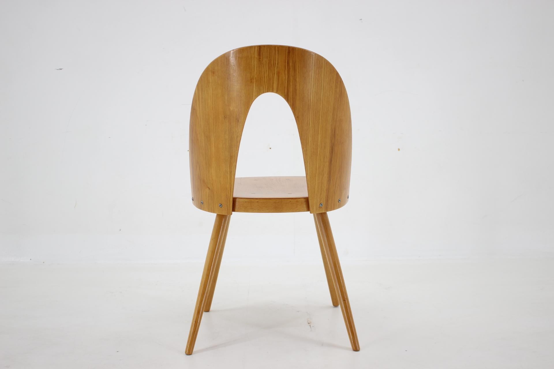 Wood 1960s Antoni Suman Chair in Walnut, Czechoslovakia For Sale