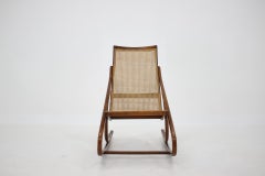 1960s Antonin Suman Bentwood Rocking Chair, Czechoslovakia