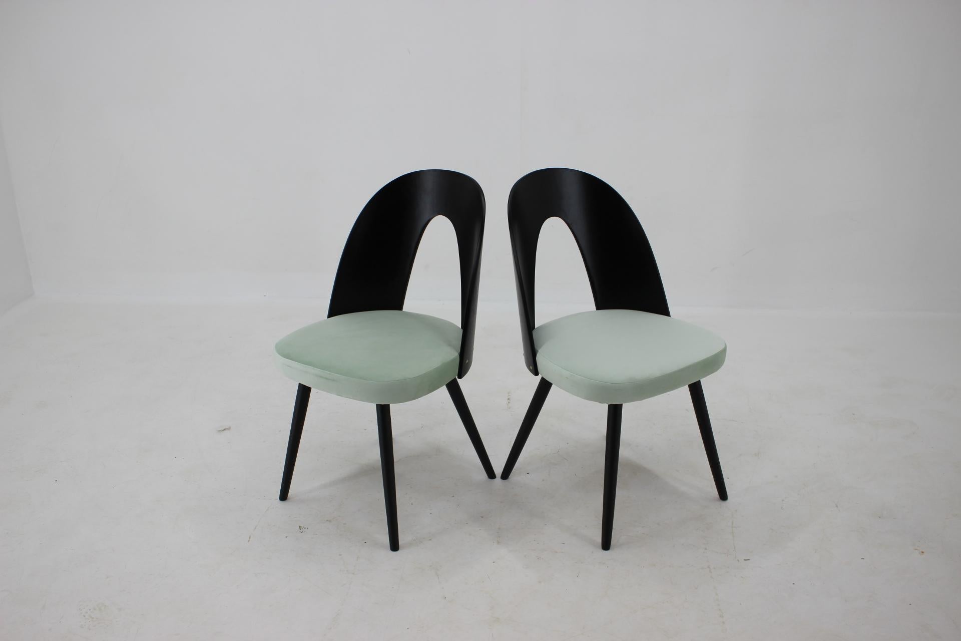 1960s Antonin Suman Set of Four Dining Chairs, Czechoslovakia In Good Condition In Praha, CZ