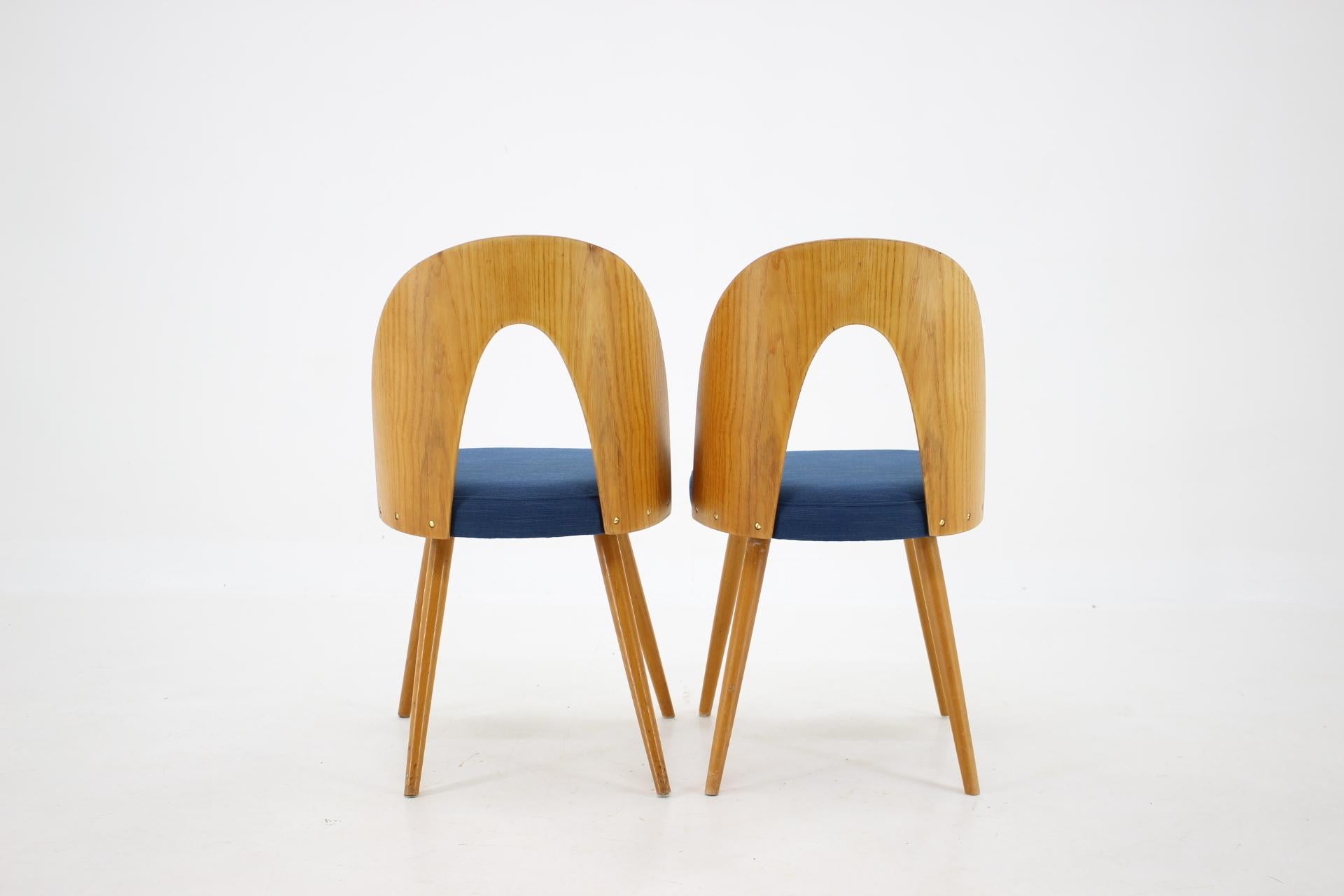 1960s Antonin Suman Set of Four Dining Chairs, Czechoslovakia 2