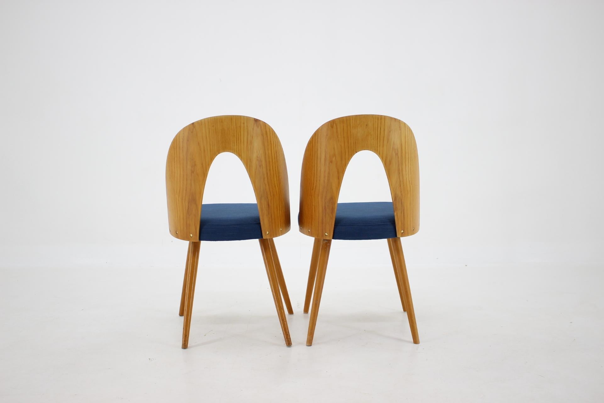 1960s Antonin Suman Set of Four Dining Chairs, Czechoslovakia 3