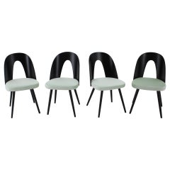 1960s Antonin Suman Set of Four Dining Chairs, Czechoslovakia