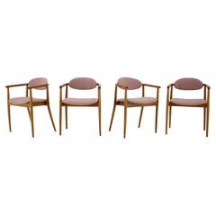 1960s Antonin Suman Ton/Thonet Four Dining Chairs, Czechoslovakia