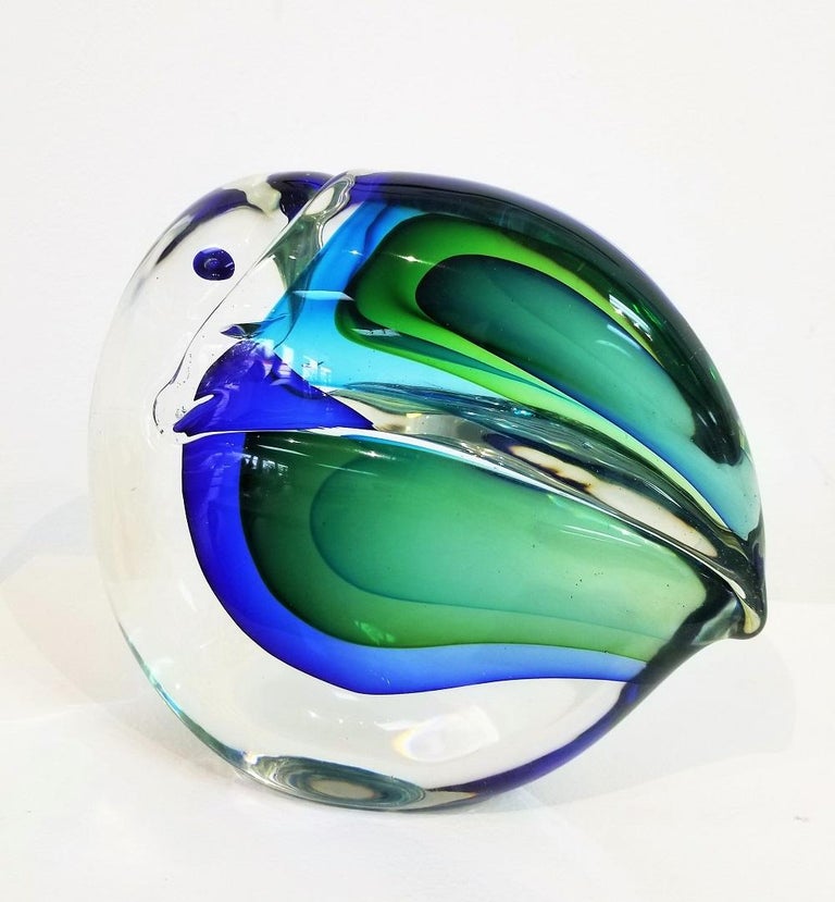 1960s Antonio da Ros Murano Aer Glass Toucan Sculpture For Sale at 1stDibs