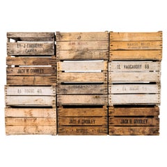 Vintage 1960's Apple Pickers Fruit Crates - Small Batch Available