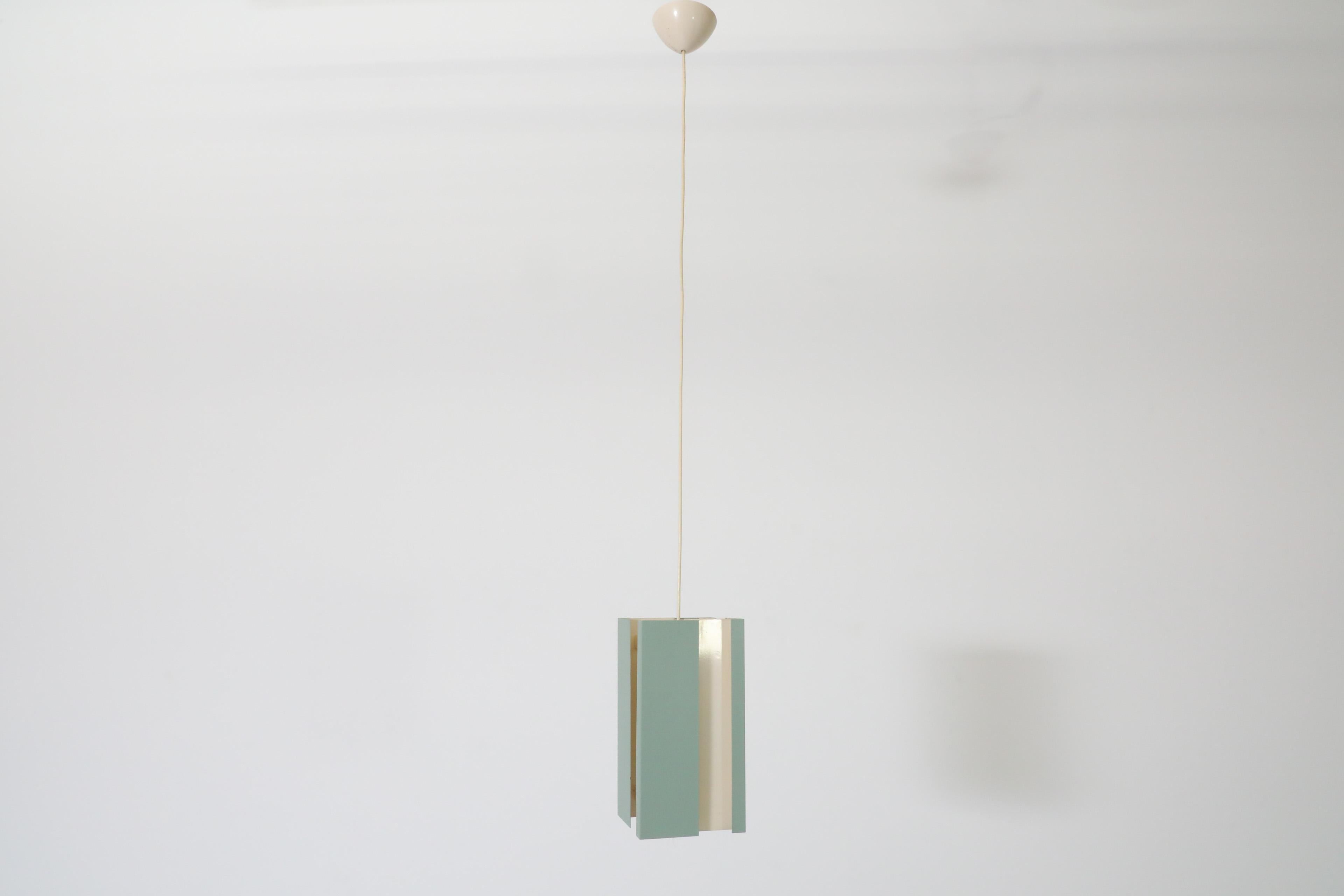 1960's Aqua Mid-Century Model 4101 Pendant Light by J.J.M. Hoogervorst for Anvia For Sale 5