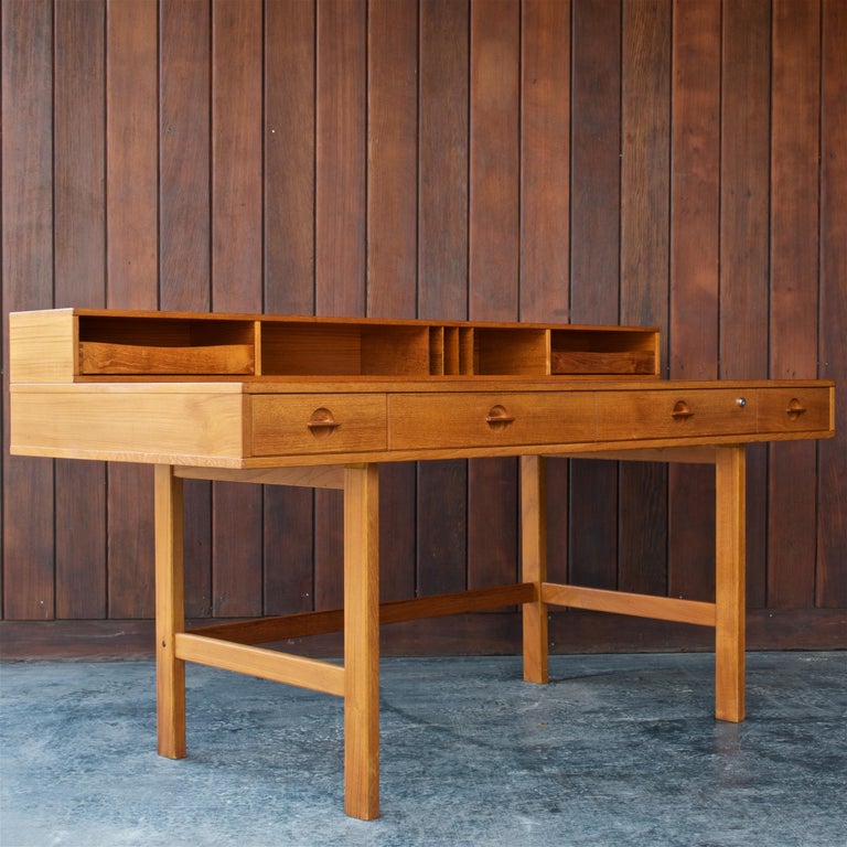 1960s Architect Table Lovig Flip Top Teak Partners Desk