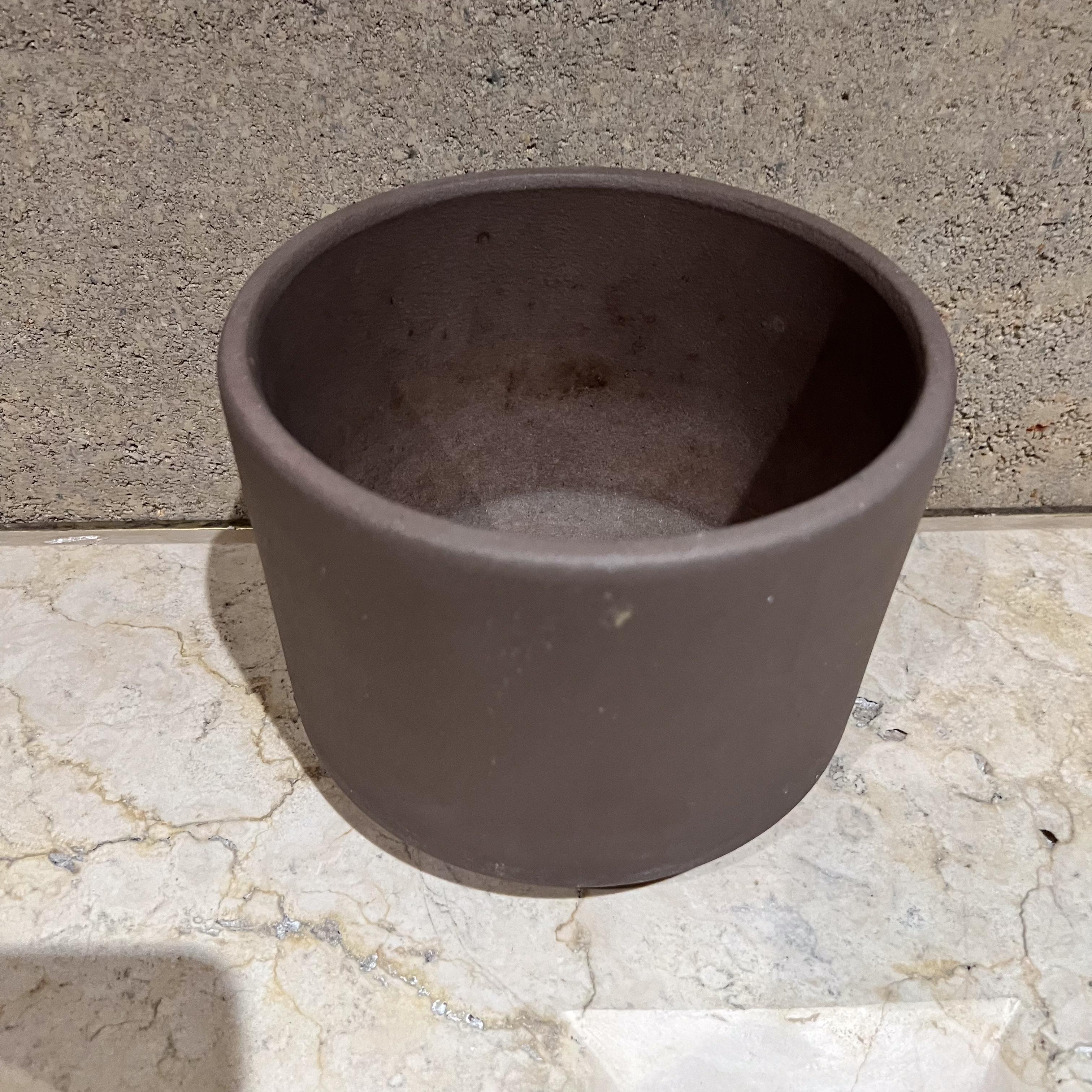 1960s Architectural Pottery by Gainey Ceramics Brown Planter Pot La Verne Calif 6
