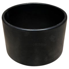 1960s Architectural Pottery Planter Small Black La Verne Calif