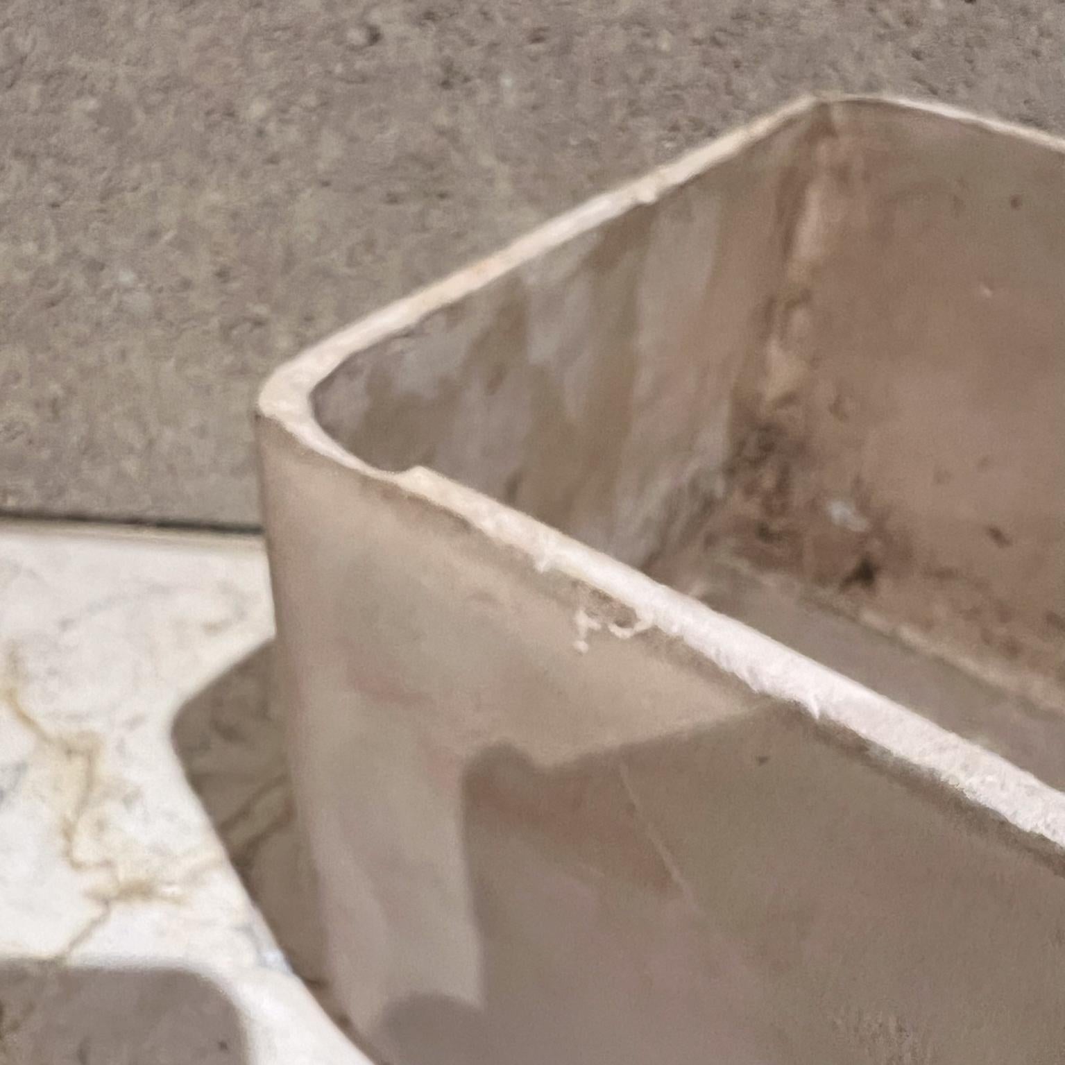 Mid-20th Century 1960s Architectural Pottery Square Bisque Planter Style John Follis For Sale