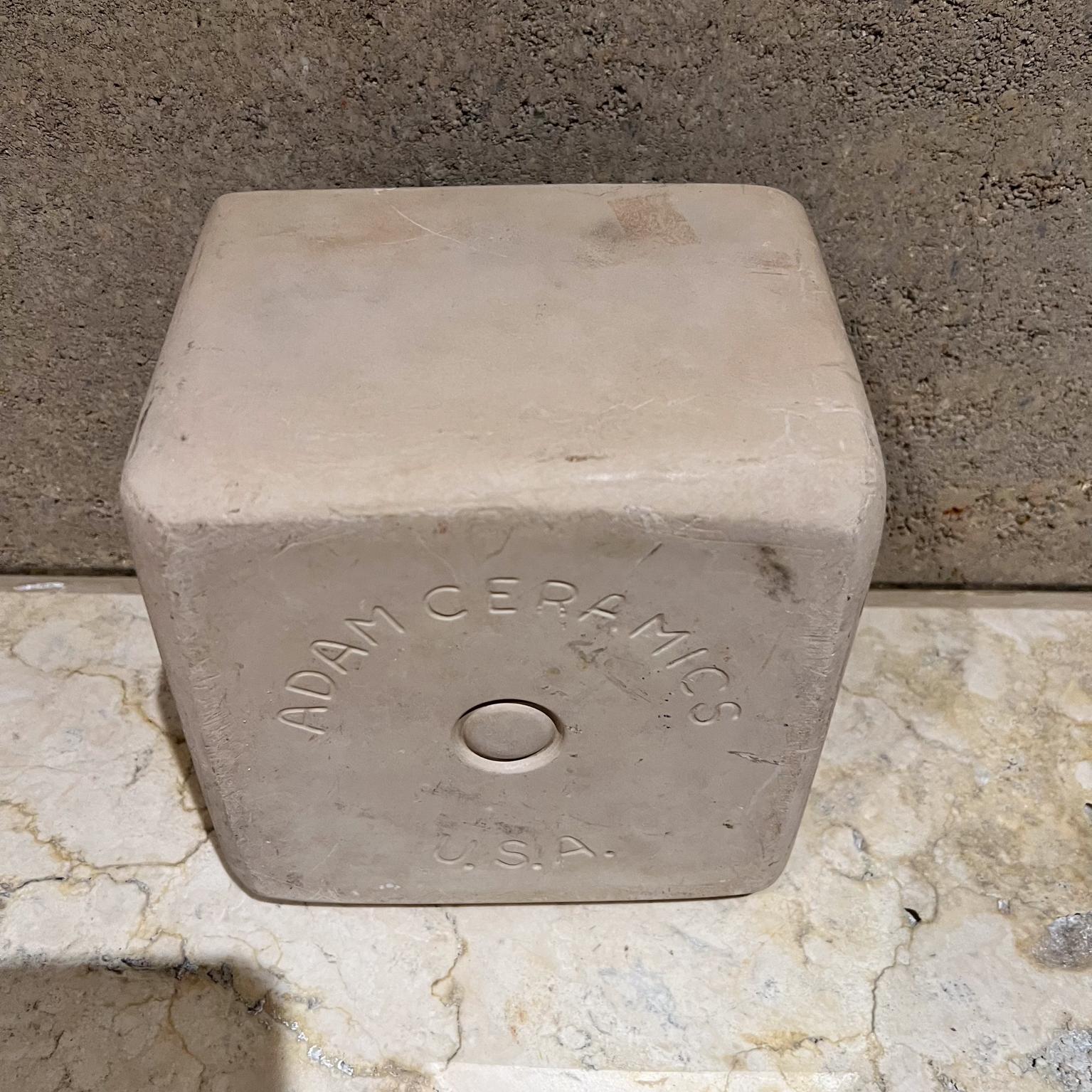 1960s Architectural Pottery Square Bisque Planter Style John Follis For Sale 2