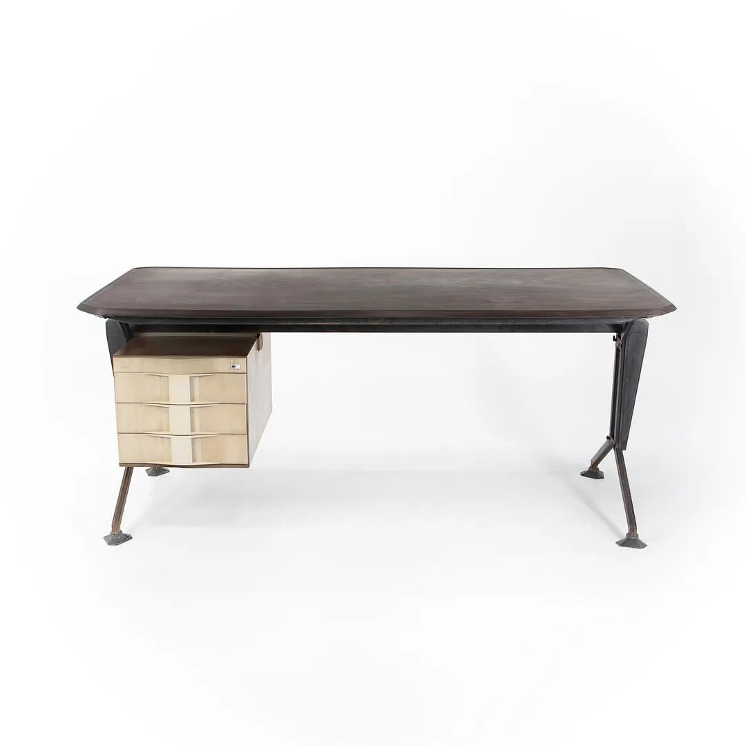 Italian 1960s Arco Office 3-Drawer Desk by Studio BBPR for Olivetti Sintesis For Sale