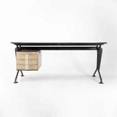 1960s Arco Office 3-Drawer Desk by Studio BBPR for Olivetti Sintesis