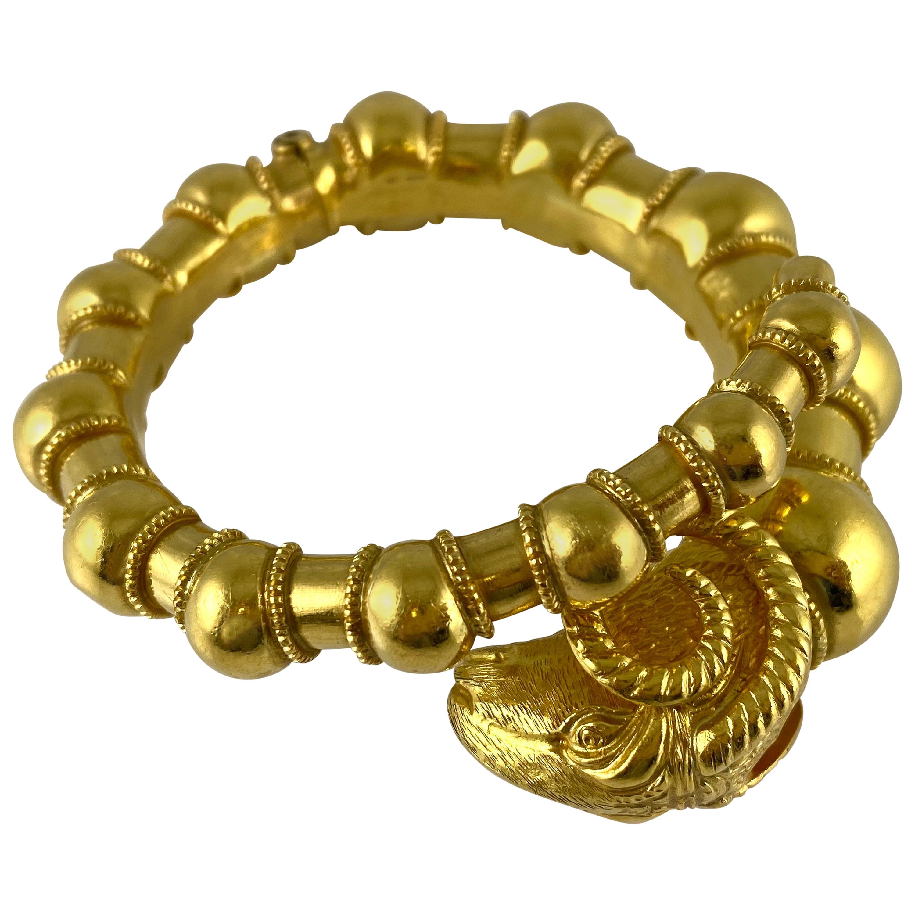 1960s Aries 22 Karat Gold Bracelet