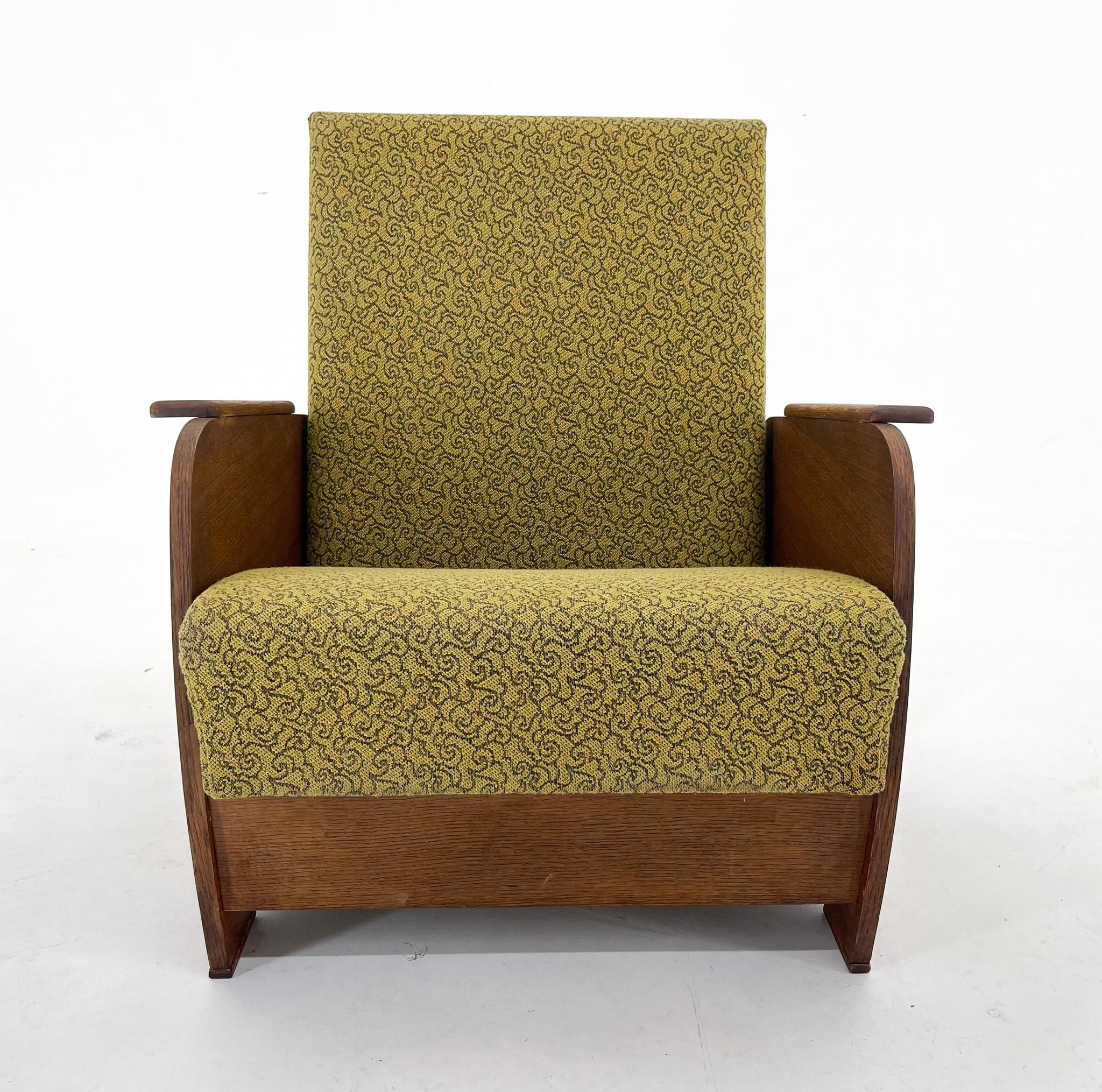1960s Armchair Convertible to Daybed, Czechoslovakia / 2 Pieces Available For Sale 5