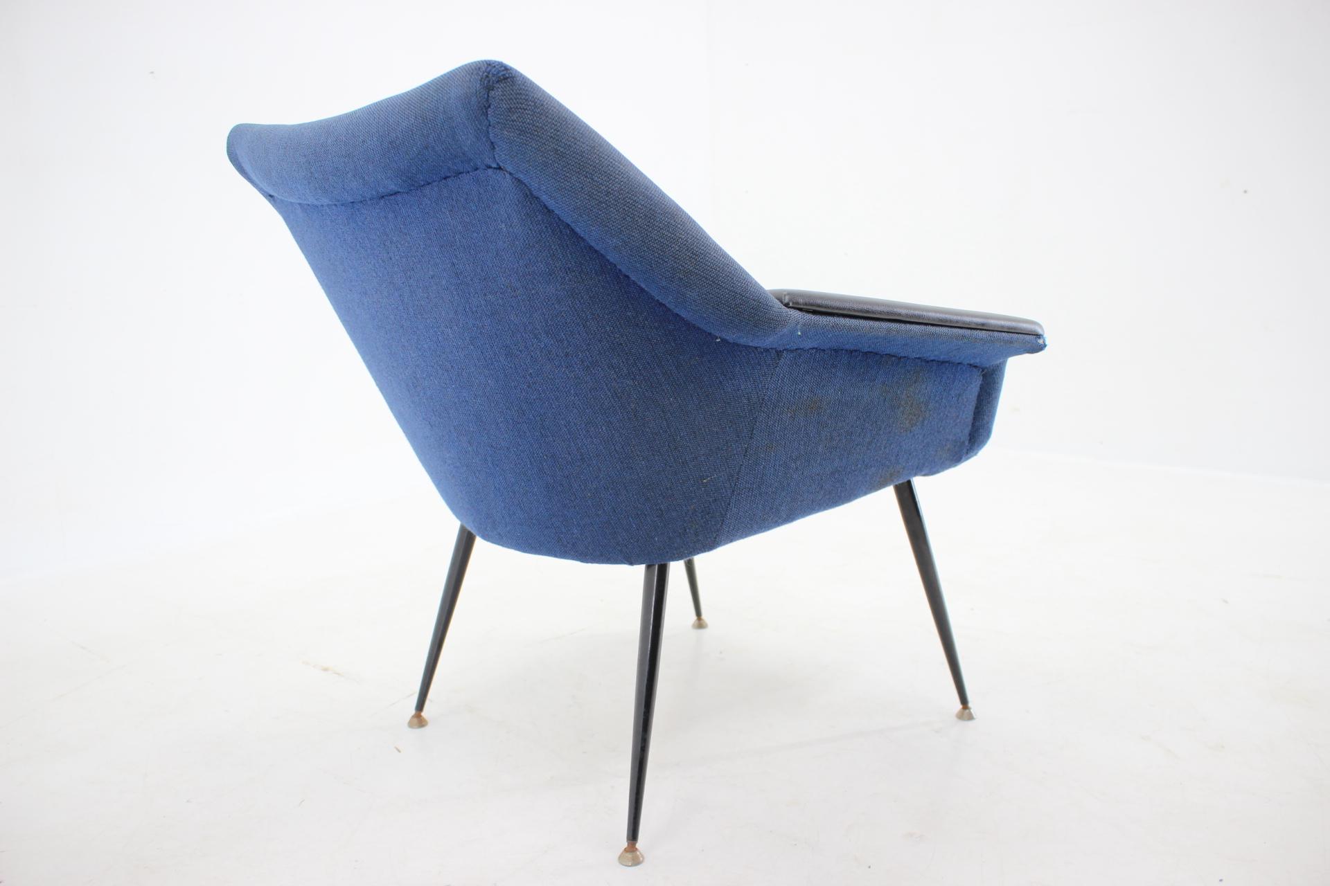 Fabric 1960s Armchair, Italy For Sale