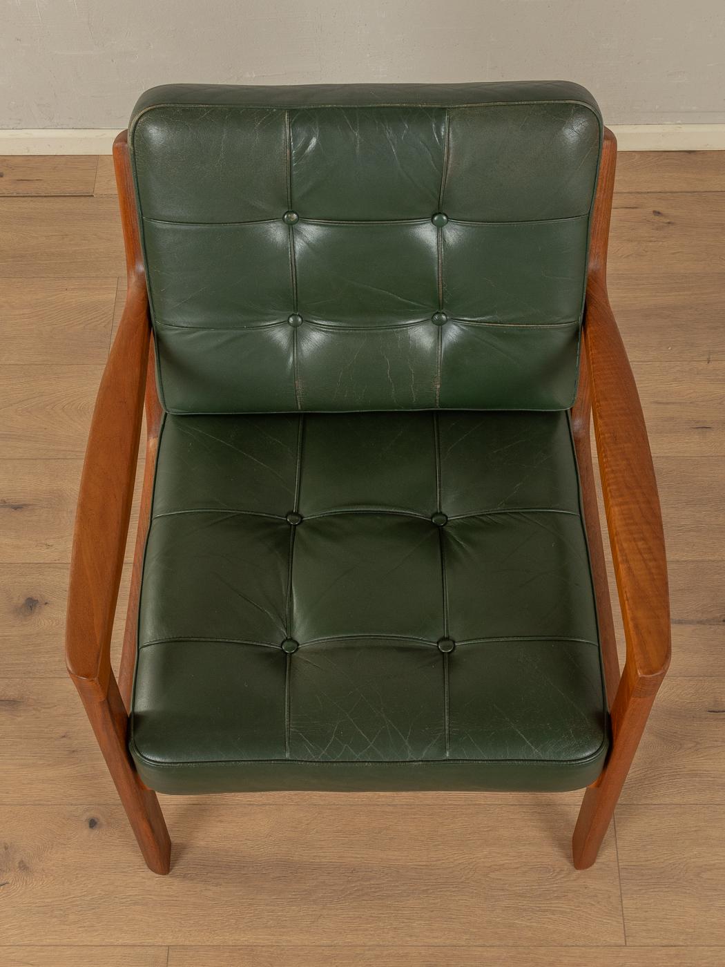 1960er Sessel, Ole Wanscher (Leder) im Angebot