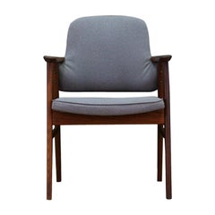 1960s Armchair Teak Vintage Danish Design Gray Vintage