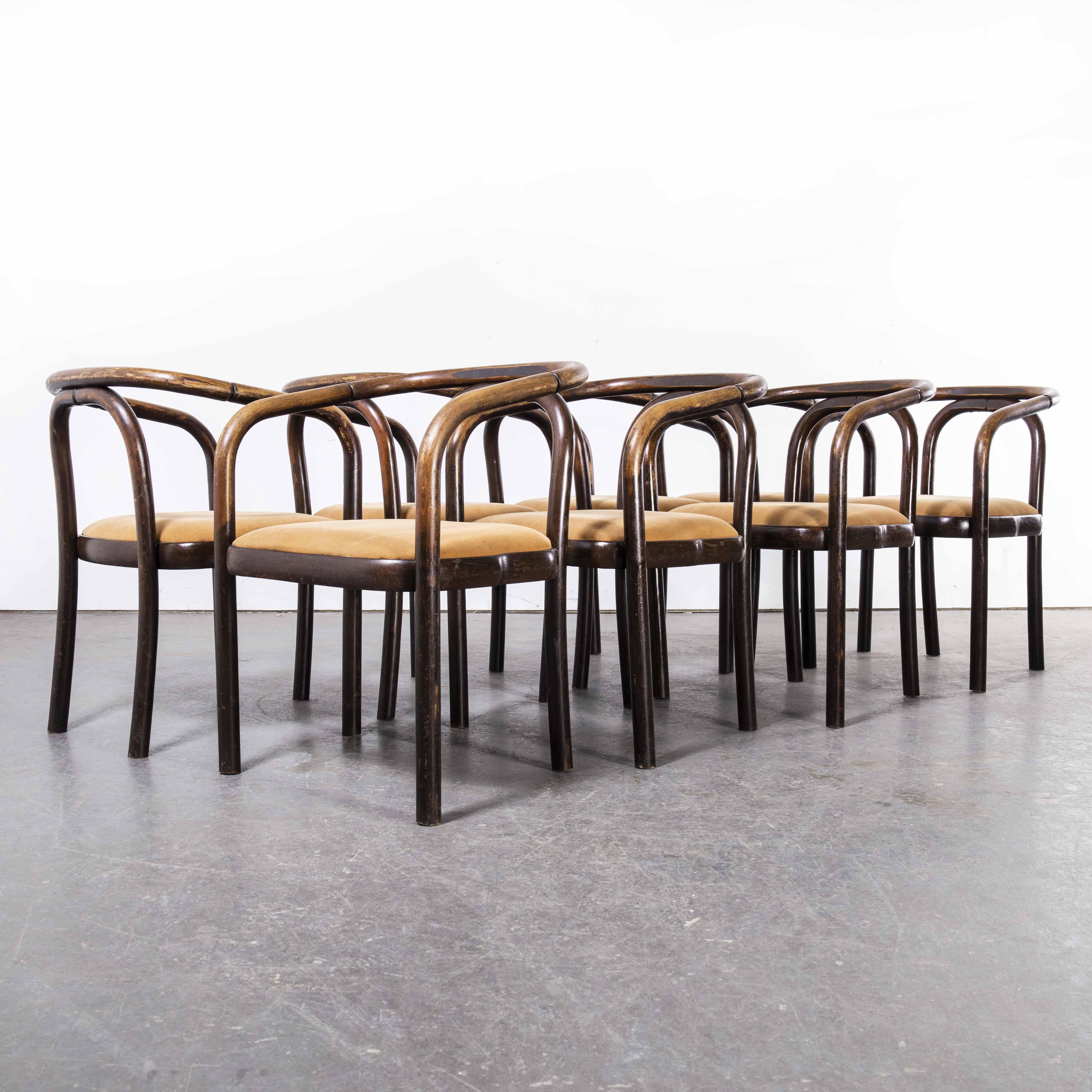1960's Armchairs by Antonin Suman for Ton, Set of Eight 1