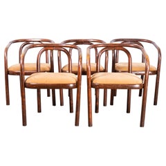 1960s, Armchairs by Antonin Suman for Ton, Set of Five
