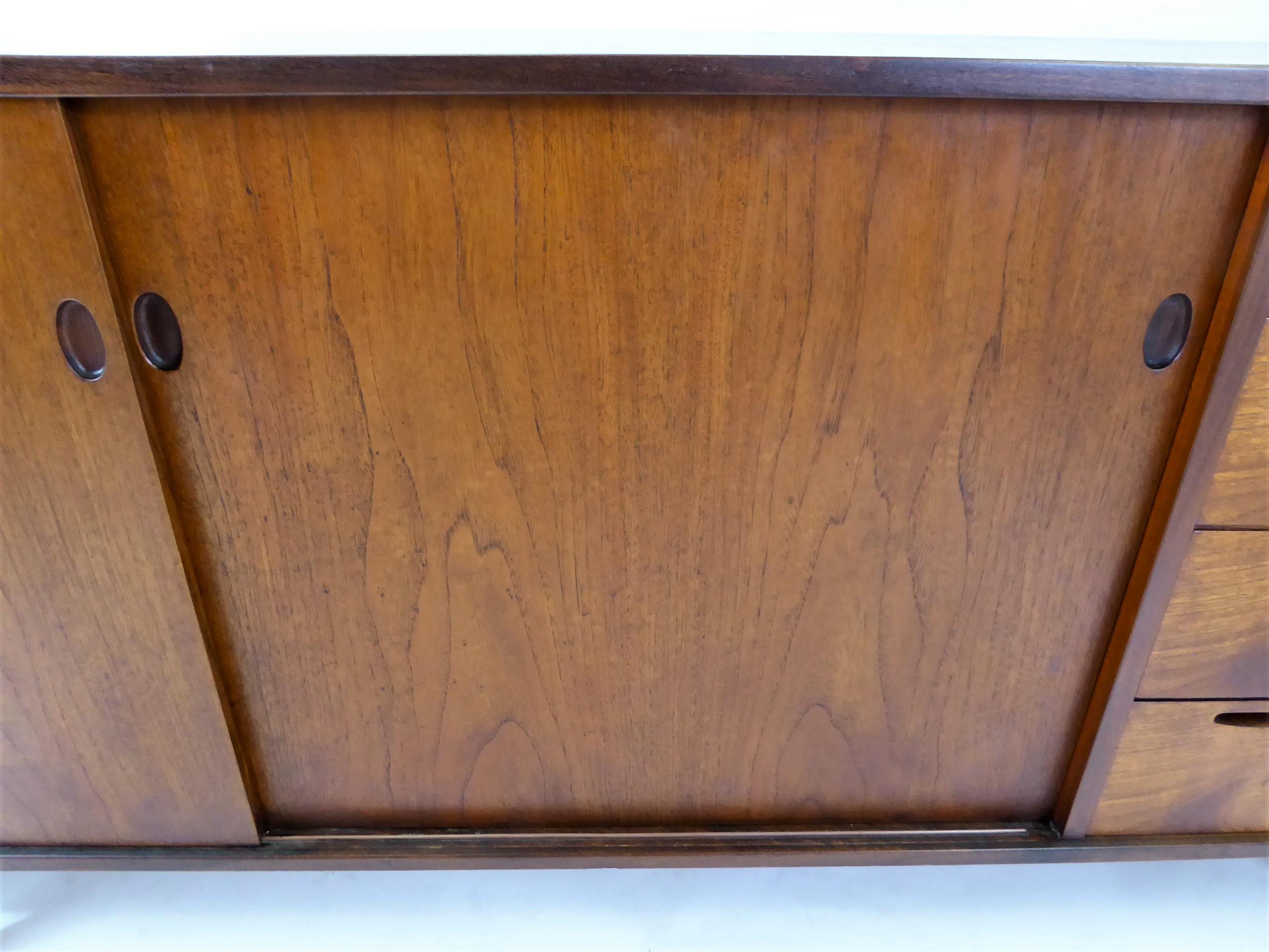 1960s Arne Hovmand Olsen Fine Teak Credenza for Selig Denmark 10