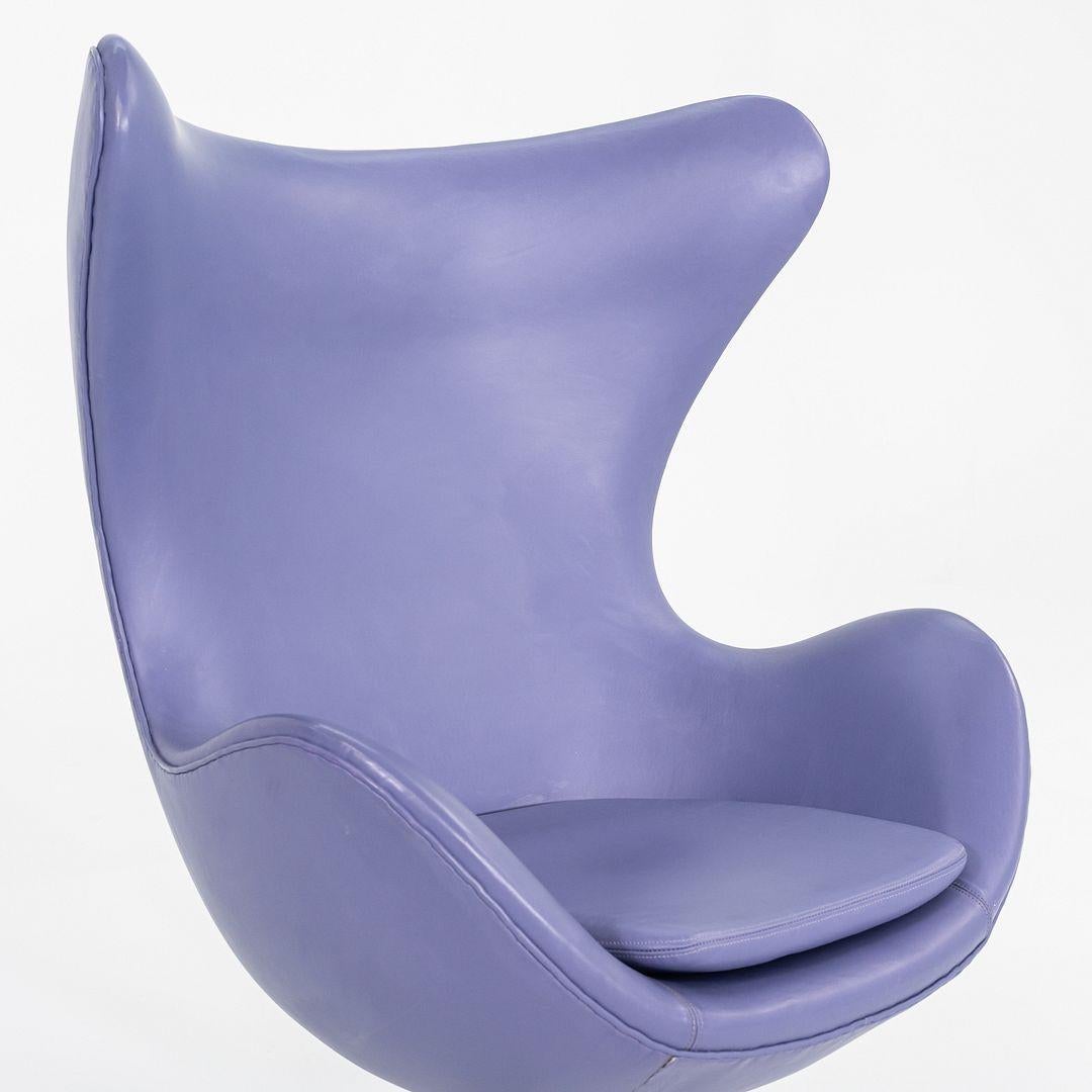 Silla Egg Lounge de Arne Jacobsen para Fritz Hansen, morada, años 60 en venta 5