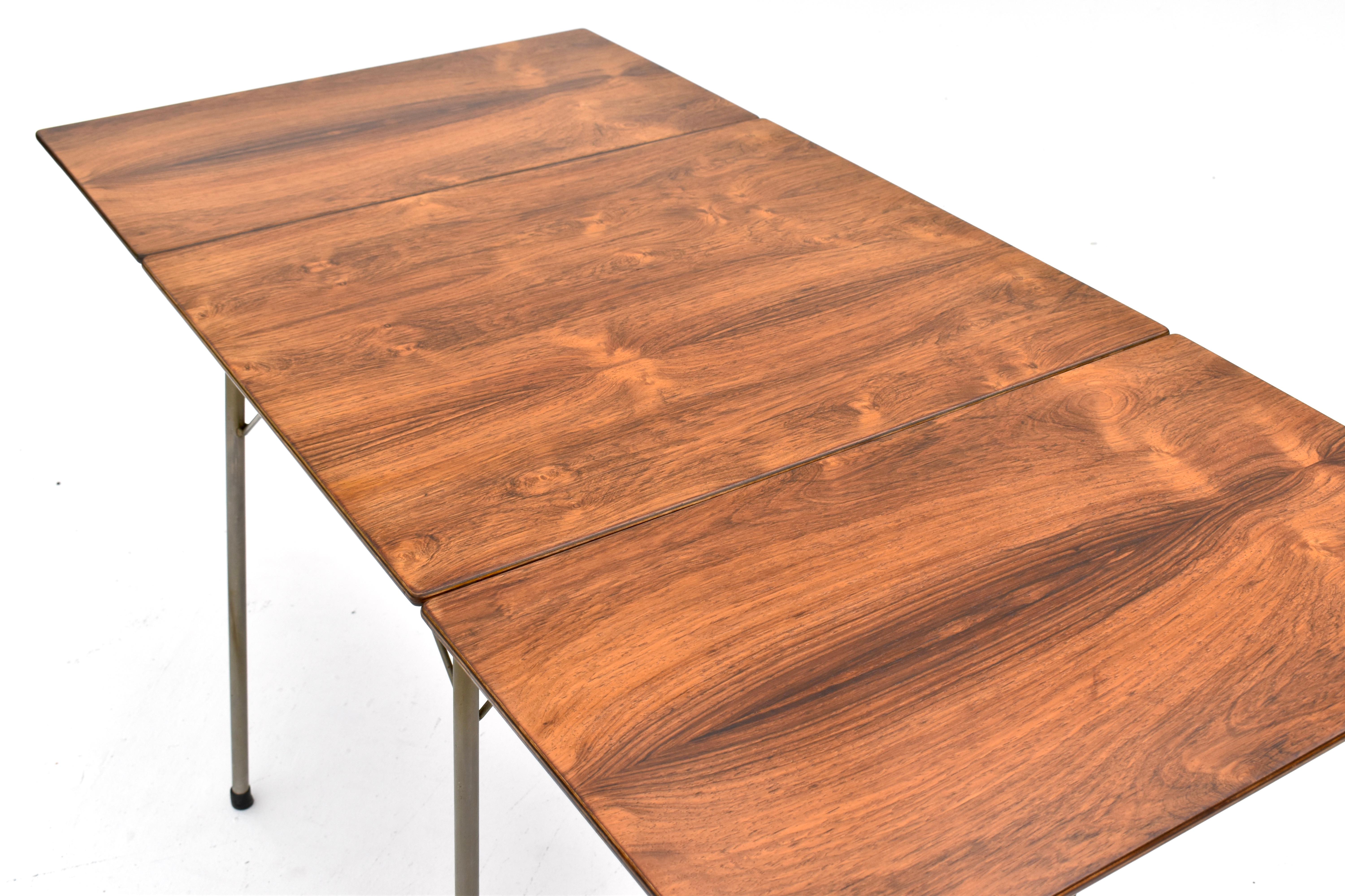 Bois de rose 1960s Arne Jacobsen Rosewood Dining Table For Fritz Hansen en vente
