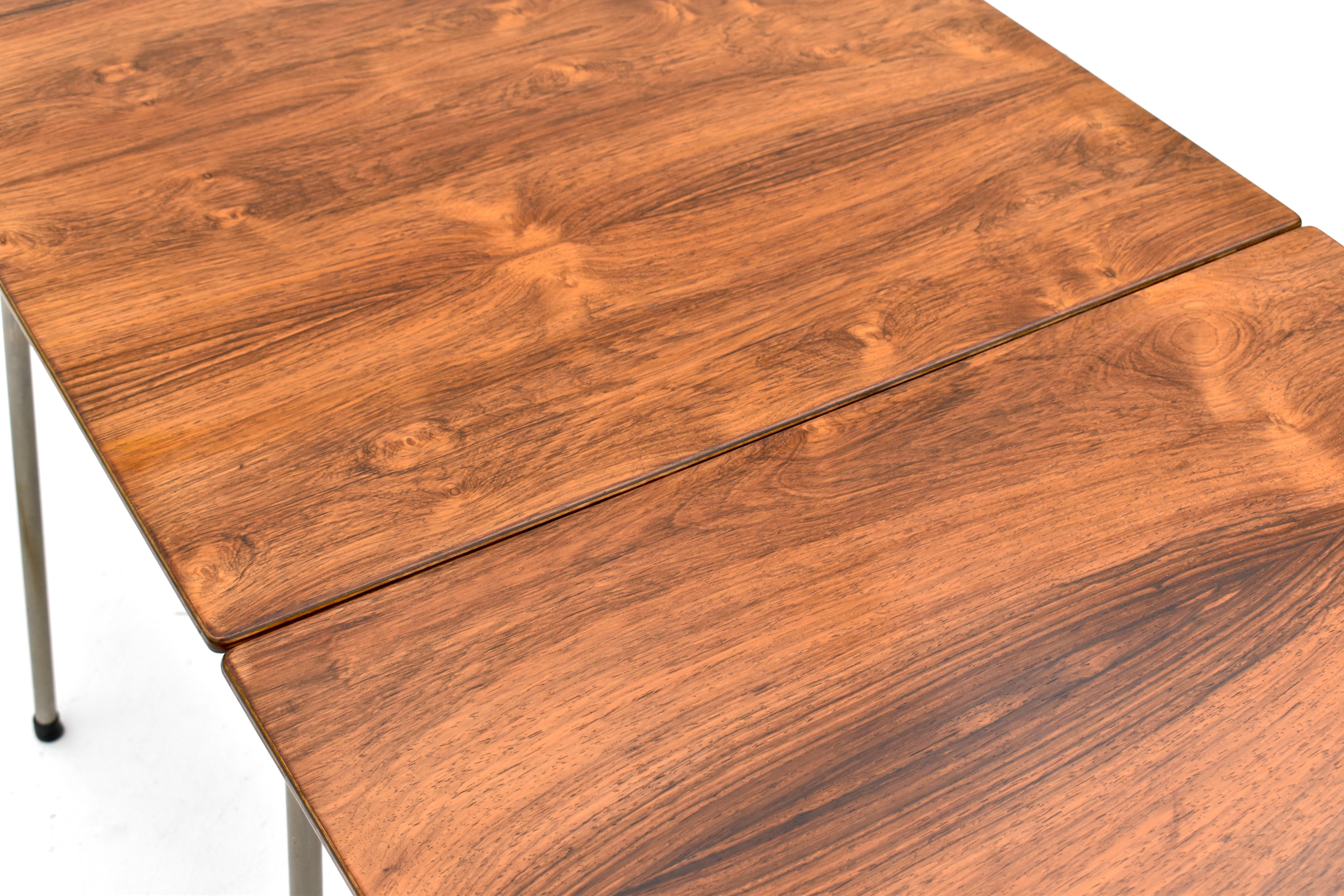 1960s Arne Jacobsen Rosewood Dining Table For Fritz Hansen en vente 1