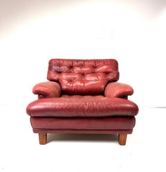 1960s Arne Norell Leather “Mexico” Lounge Chair