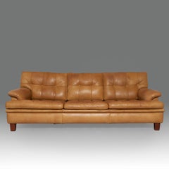 1960’s Arne Norell ‘’Saturn’’ Leather Sofa