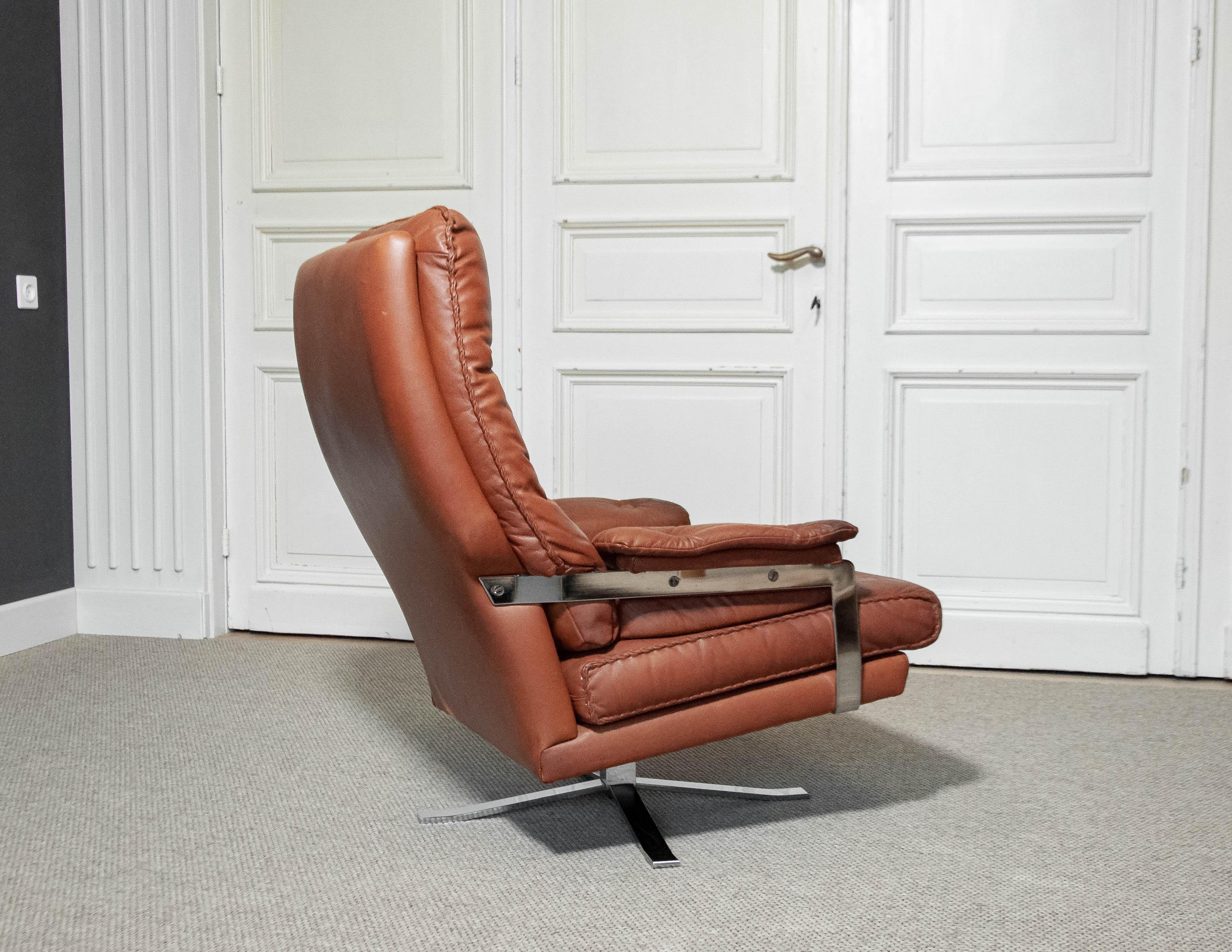 1960s Arne Norell Swivel Lounge Chair for Vatne, Norway For Sale 1
