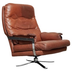Dreh-Loungesessel von Arne Norell für Vatne, Norwegen, 1960er Jahre