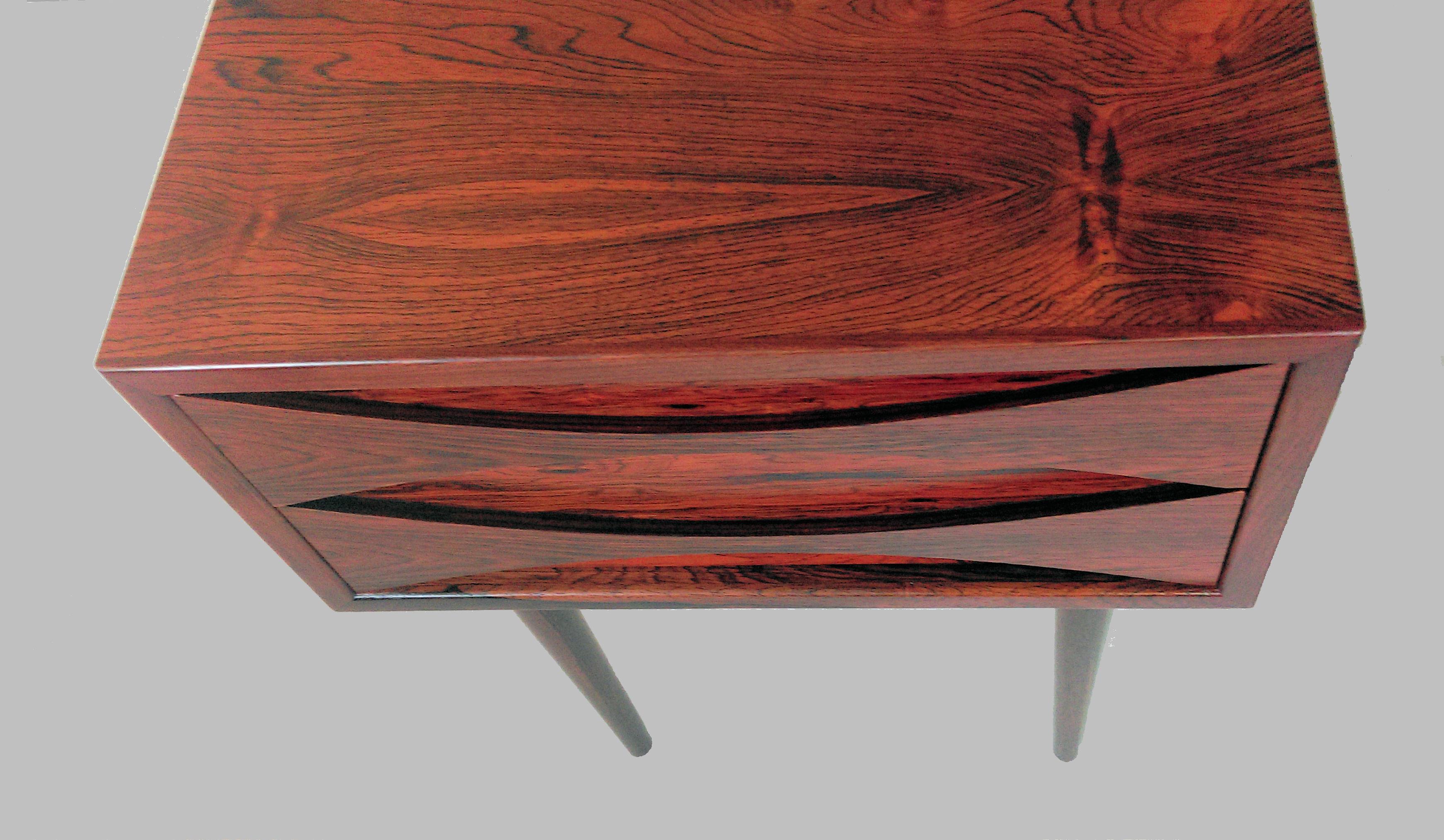 1960s Arne Vodder Attributed Night Stands in Rosewood 1