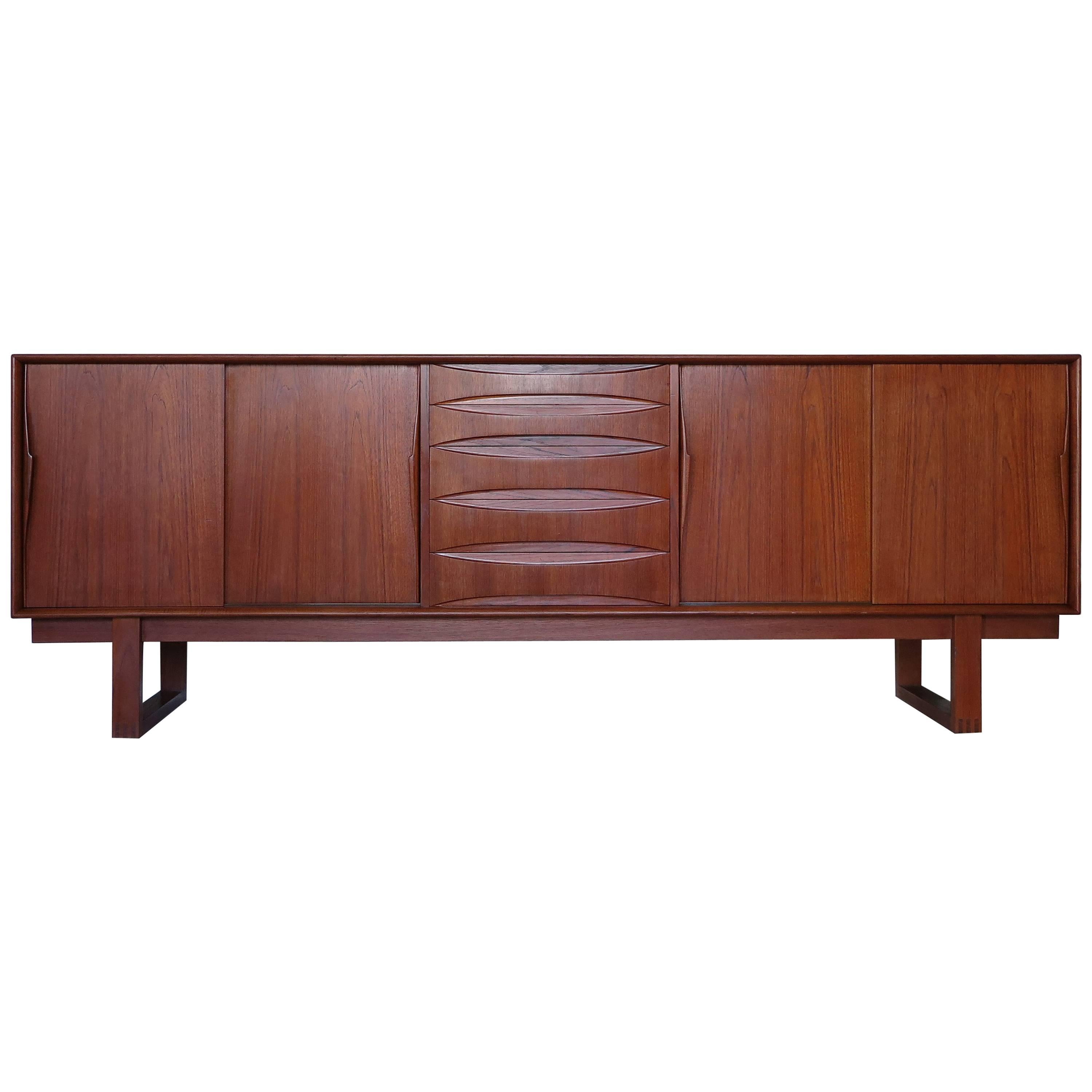 1960s Arne Vodder Danish and Scandinavian Midcentury Design Teak Sideboard
