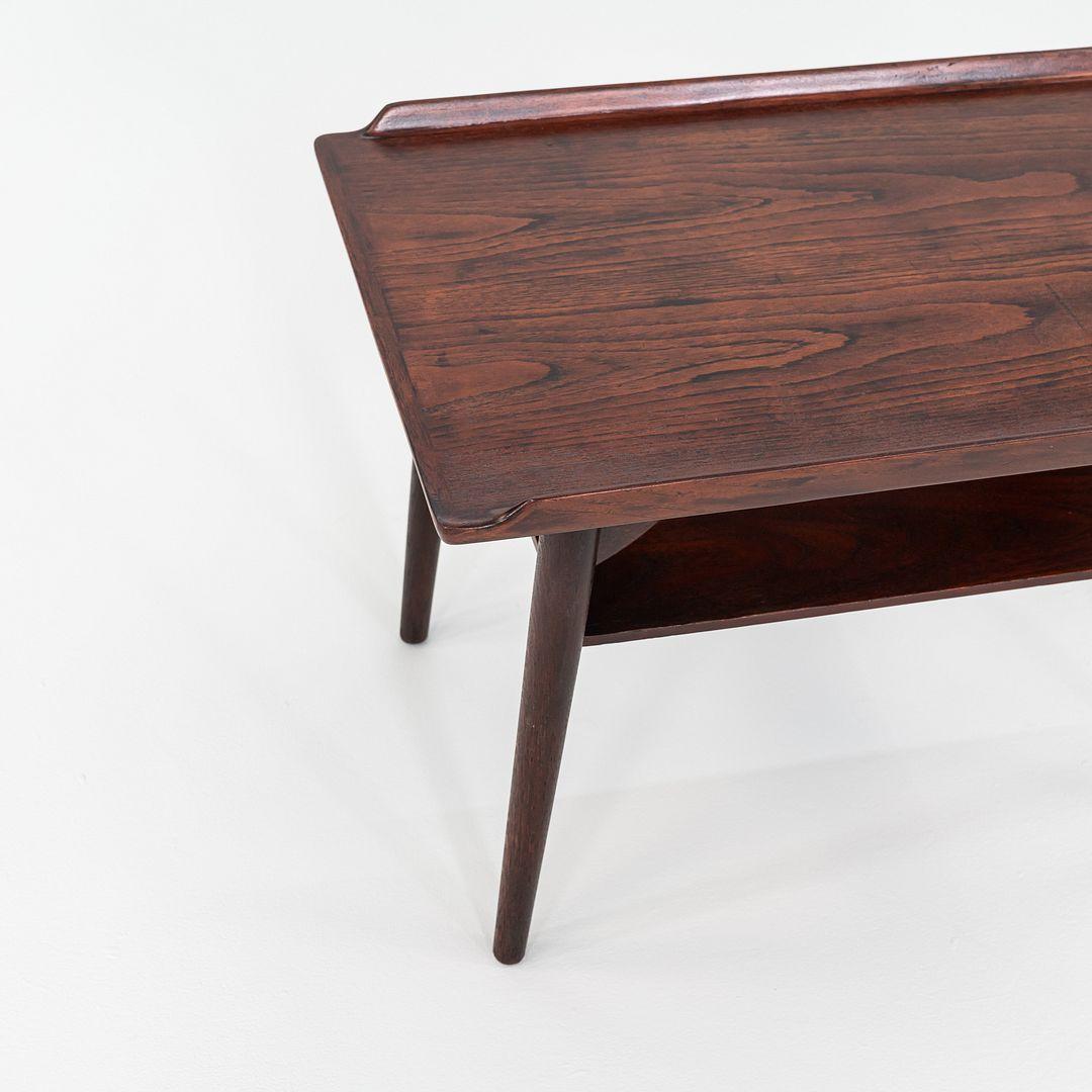 1960 Arne Vodder pour George Tanier T9 Table d'appoint / de chevet en teck et Oak en vente 5