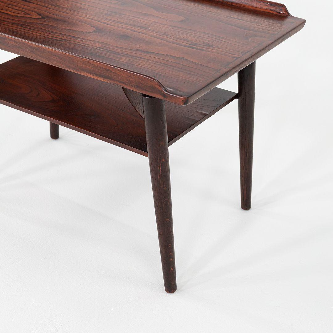 1960 Arne Vodder pour George Tanier T9 Table d'appoint / de chevet en teck et Oak en vente 2