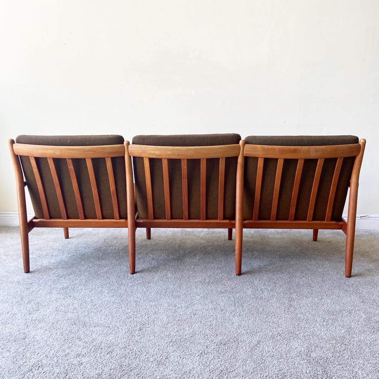 Mid-20th Century 1960s Arne Vodder Mid-Century Modern Sofa with Chairs for Glostrup Mobelfabrik