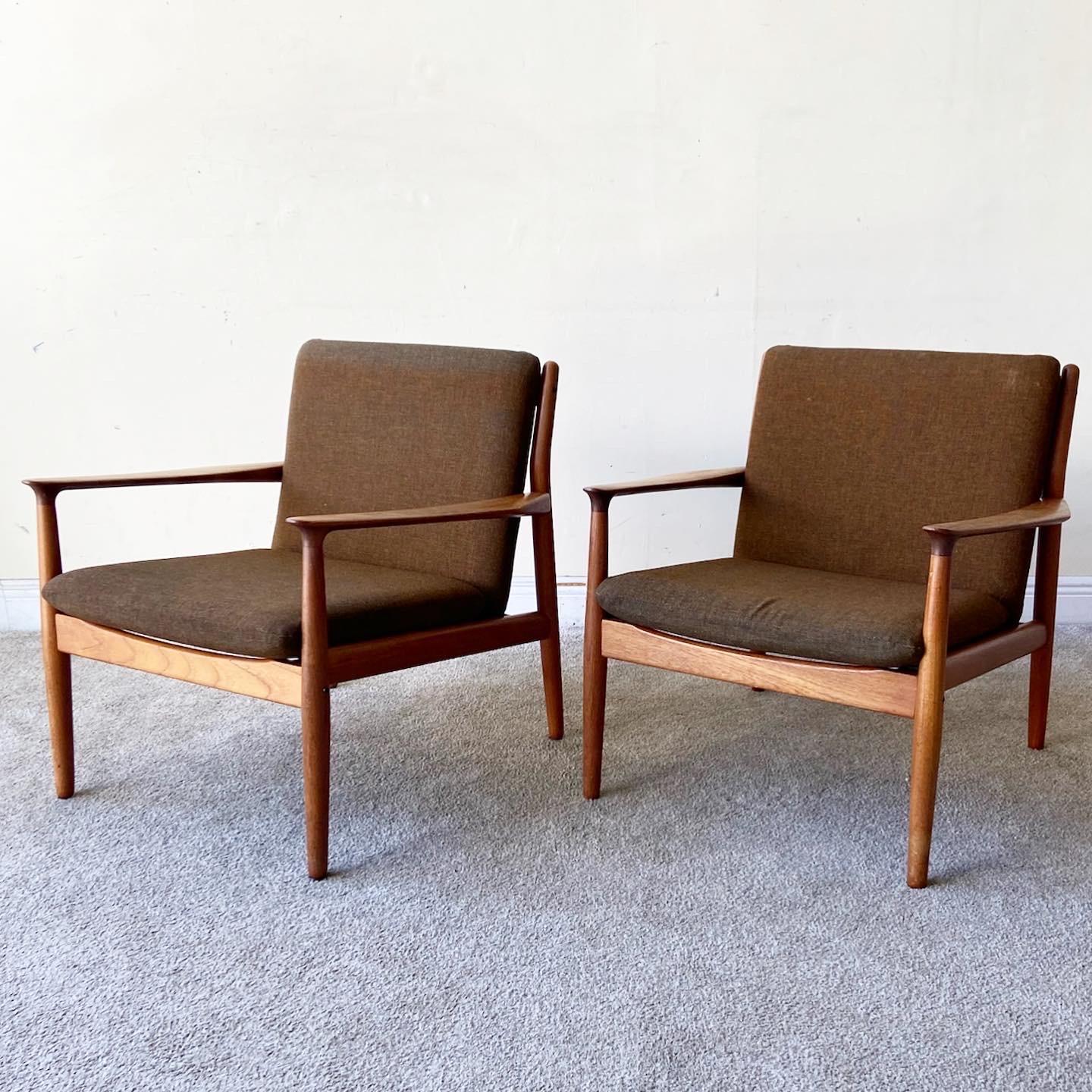 1960s Arne Vodder Mid-Century Modern Sofa with Chairs for Glostrup Mobelfabrik 2