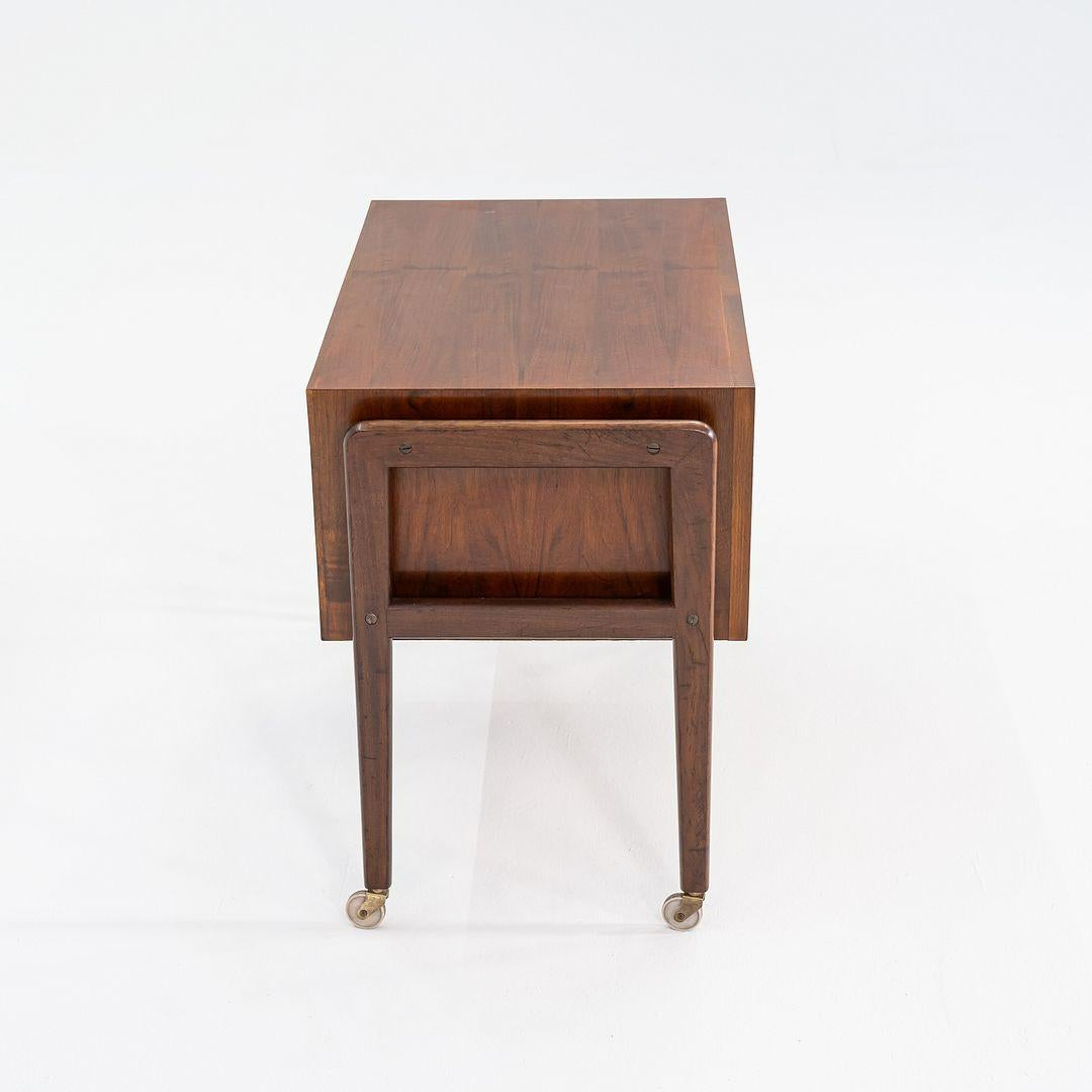 Teak Armadio a rotelle o cassettiera da cucito in teak di Arne Vodder del 1960 in vendita