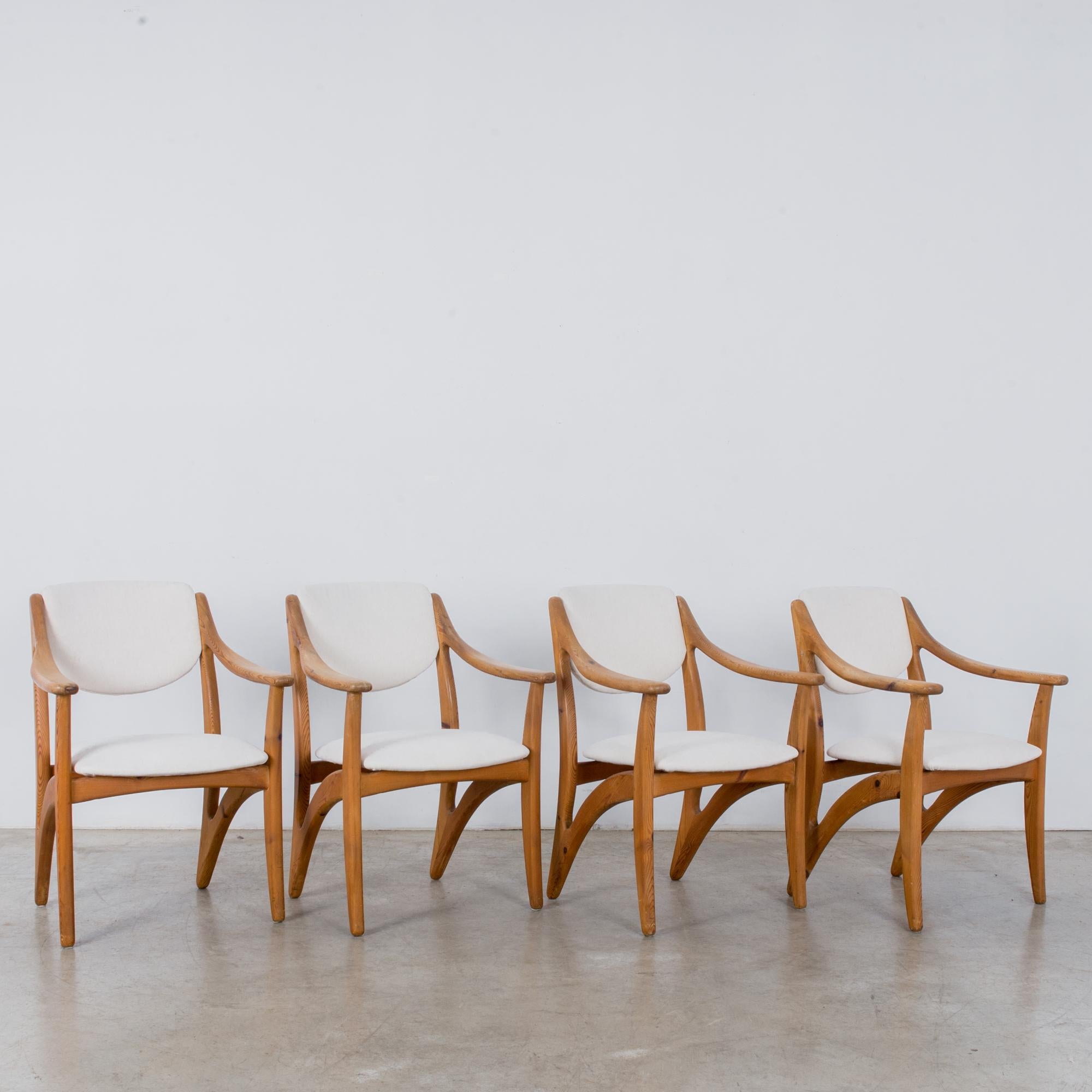 Scandinavian Modern 1960s Arne Vodder Upholstered Armchairs, Set of Four
